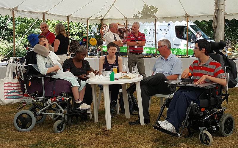 vistors from the queen elizabeth foundation